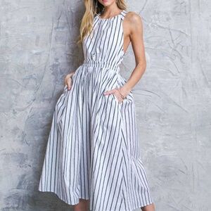 Striped Halter Dress